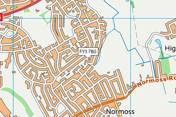 FY3 7BG map - OS VectorMap District (Ordnance Survey)