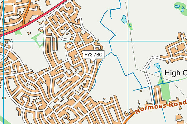 FY3 7BQ map - OS VectorMap District (Ordnance Survey)