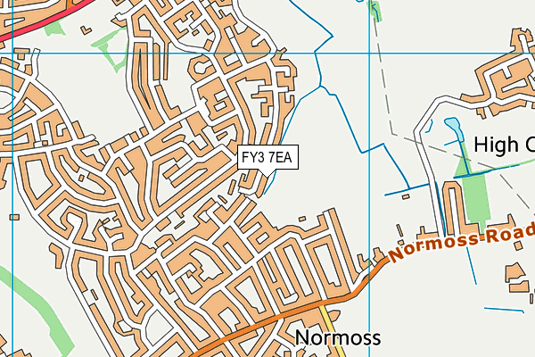 FY3 7EA map - OS VectorMap District (Ordnance Survey)