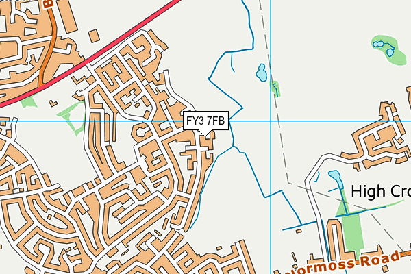 FY3 7FB map - OS VectorMap District (Ordnance Survey)