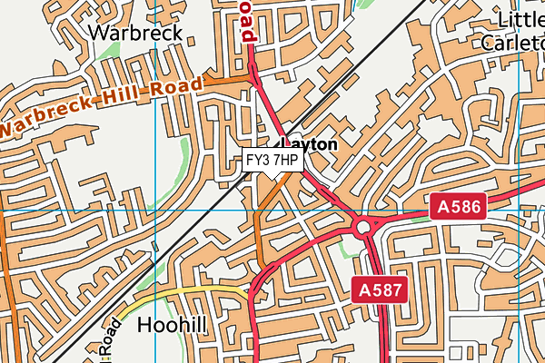 FY3 7HP map - OS VectorMap District (Ordnance Survey)
