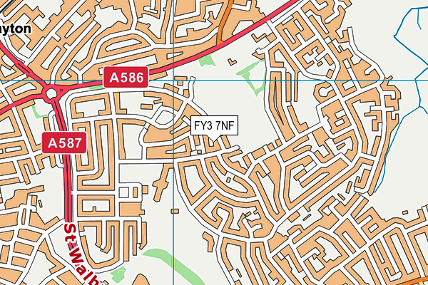 FY3 7NF map - OS VectorMap District (Ordnance Survey)