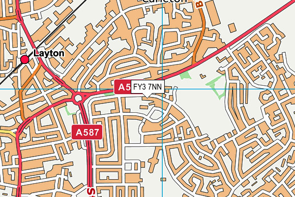 FY3 7NN map - OS VectorMap District (Ordnance Survey)