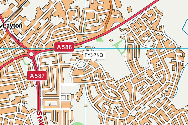 FY3 7NQ map - OS VectorMap District (Ordnance Survey)
