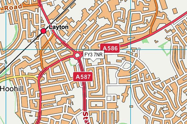 FY3 7NR map - OS VectorMap District (Ordnance Survey)