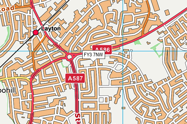 FY3 7NW map - OS VectorMap District (Ordnance Survey)