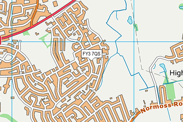 FY3 7QS map - OS VectorMap District (Ordnance Survey)