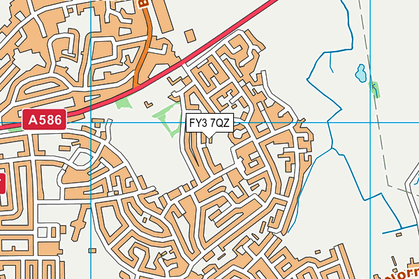 FY3 7QZ map - OS VectorMap District (Ordnance Survey)