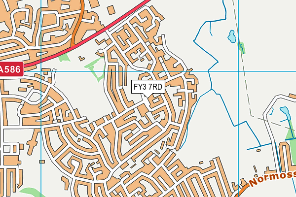 FY3 7RD map - OS VectorMap District (Ordnance Survey)