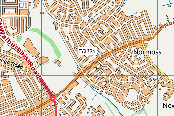 FY3 7RN map - OS VectorMap District (Ordnance Survey)