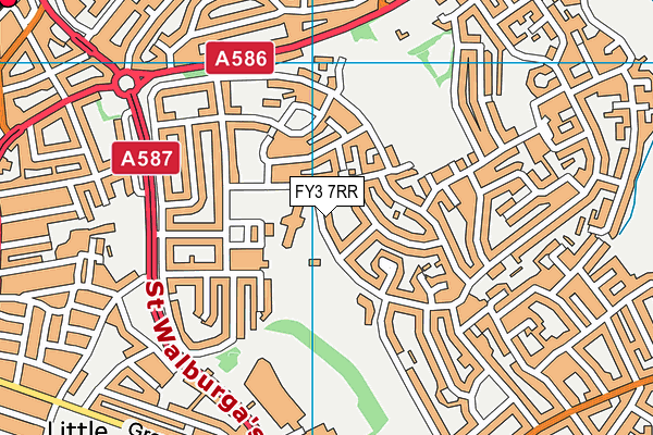 FY3 7RR map - OS VectorMap District (Ordnance Survey)