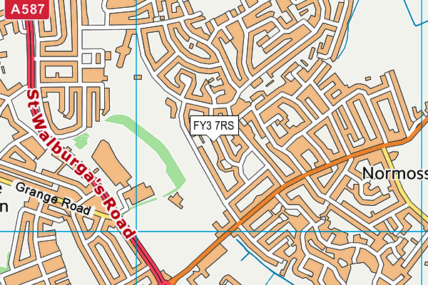 FY3 7RS map - OS VectorMap District (Ordnance Survey)