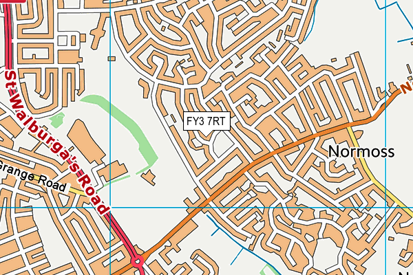 FY3 7RT map - OS VectorMap District (Ordnance Survey)
