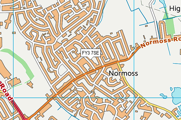 FY3 7SE map - OS VectorMap District (Ordnance Survey)