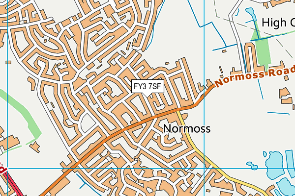 FY3 7SF map - OS VectorMap District (Ordnance Survey)