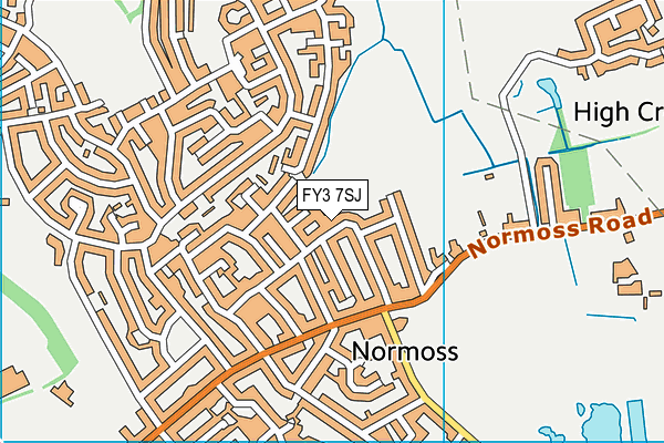FY3 7SJ map - OS VectorMap District (Ordnance Survey)