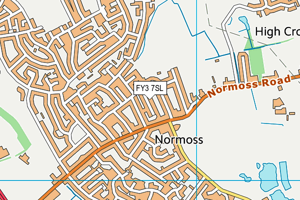 FY3 7SL map - OS VectorMap District (Ordnance Survey)
