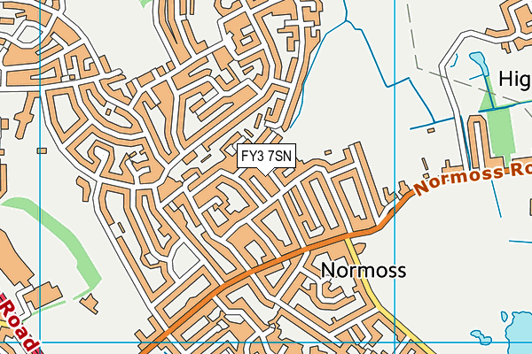 FY3 7SN map - OS VectorMap District (Ordnance Survey)
