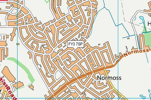 FY3 7SP map - OS VectorMap District (Ordnance Survey)