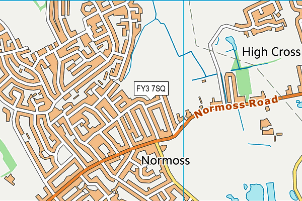 FY3 7SQ map - OS VectorMap District (Ordnance Survey)