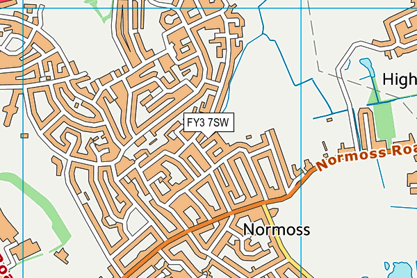 FY3 7SW map - OS VectorMap District (Ordnance Survey)
