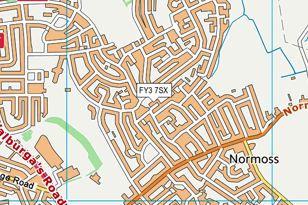 FY3 7SX map - OS VectorMap District (Ordnance Survey)