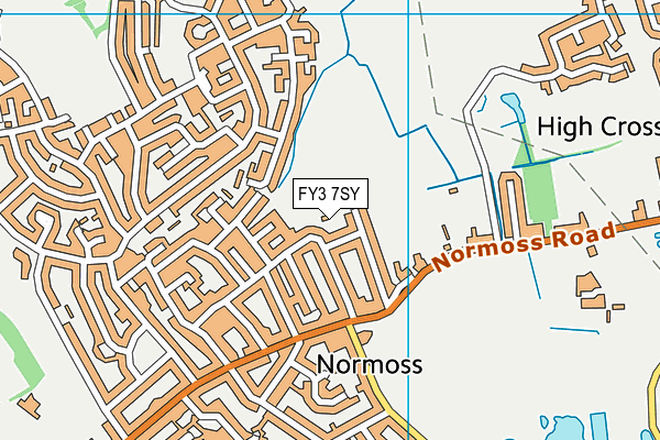 FY3 7SY map - OS VectorMap District (Ordnance Survey)