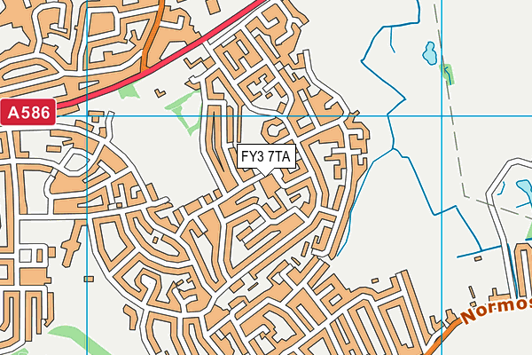 FY3 7TA map - OS VectorMap District (Ordnance Survey)