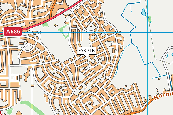 FY3 7TB map - OS VectorMap District (Ordnance Survey)