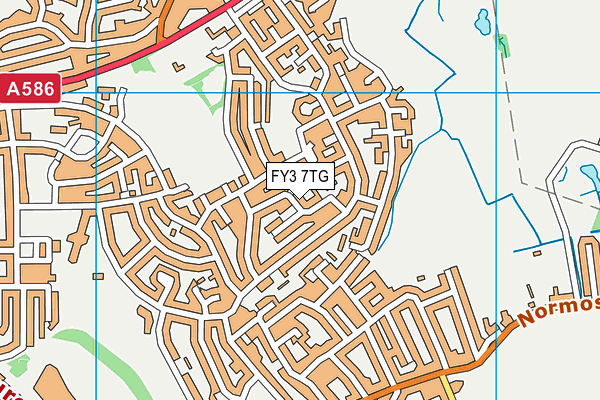 FY3 7TG map - OS VectorMap District (Ordnance Survey)