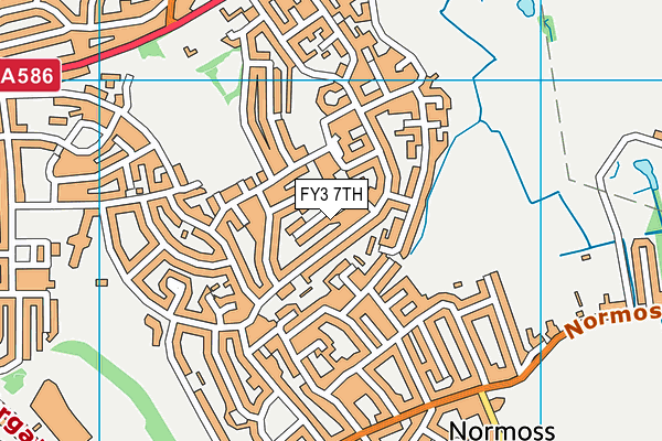 FY3 7TH map - OS VectorMap District (Ordnance Survey)
