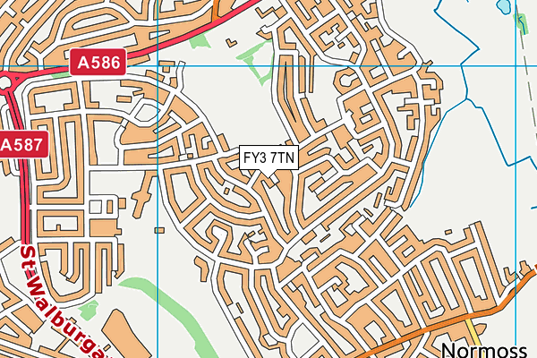 FY3 7TN map - OS VectorMap District (Ordnance Survey)