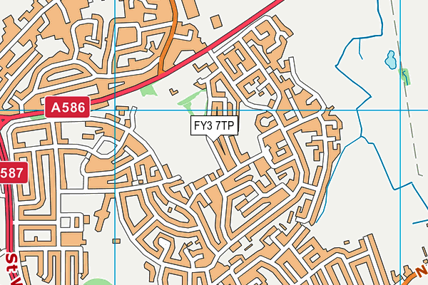 Boundary Park (Blackpool) map (FY3 7TP) - OS VectorMap District (Ordnance Survey)