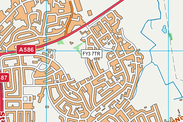 FY3 7TR map - OS VectorMap District (Ordnance Survey)