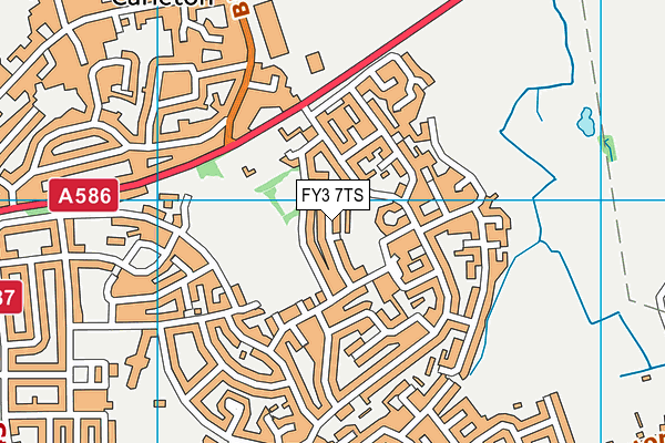 FY3 7TS map - OS VectorMap District (Ordnance Survey)