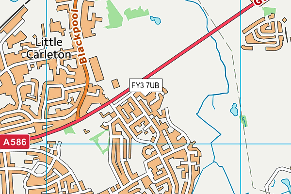 FY3 7UB map - OS VectorMap District (Ordnance Survey)