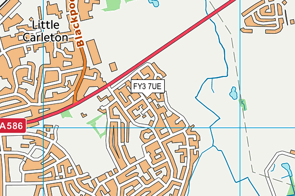 FY3 7UE map - OS VectorMap District (Ordnance Survey)