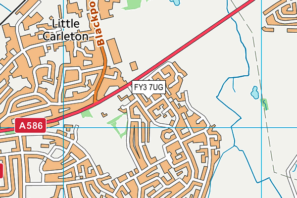 FY3 7UG map - OS VectorMap District (Ordnance Survey)