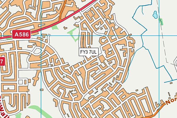 FY3 7UL map - OS VectorMap District (Ordnance Survey)