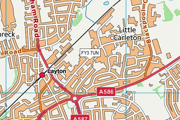 Lancashire Alternative Provision map (FY3 7UN) - OS VectorMap District (Ordnance Survey)