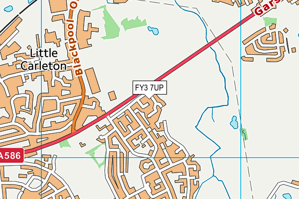 FY3 7UP map - OS VectorMap District (Ordnance Survey)