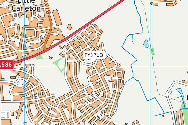 FY3 7UQ map - OS VectorMap District (Ordnance Survey)