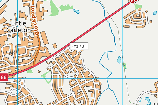 FY3 7UT map - OS VectorMap District (Ordnance Survey)
