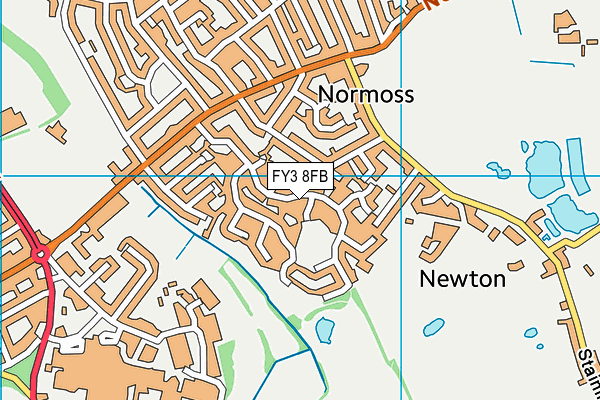 FY3 8FB map - OS VectorMap District (Ordnance Survey)