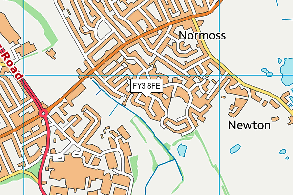FY3 8FE map - OS VectorMap District (Ordnance Survey)