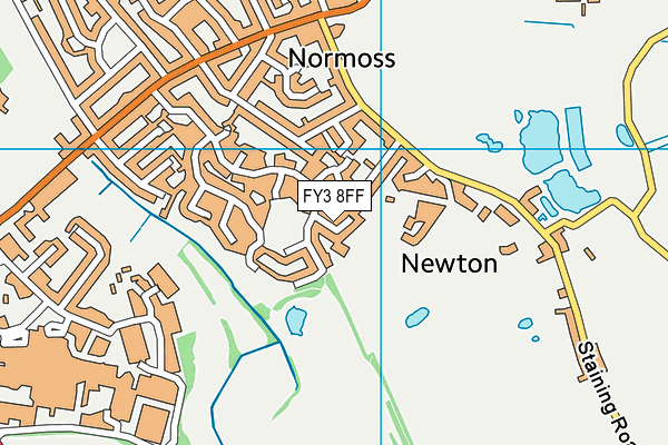 FY3 8FF map - OS VectorMap District (Ordnance Survey)