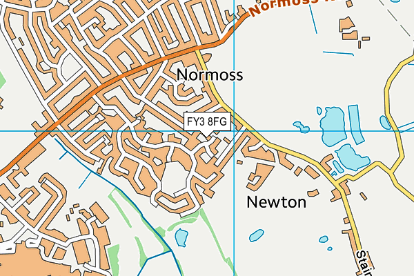 FY3 8FG map - OS VectorMap District (Ordnance Survey)