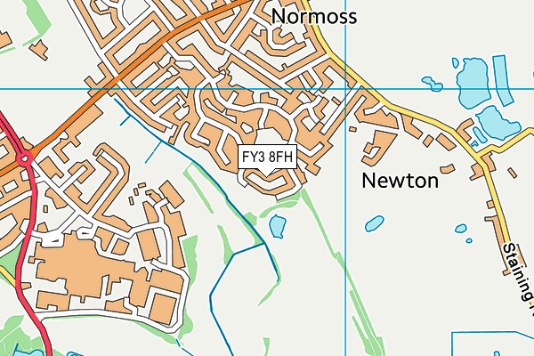 FY3 8FH map - OS VectorMap District (Ordnance Survey)