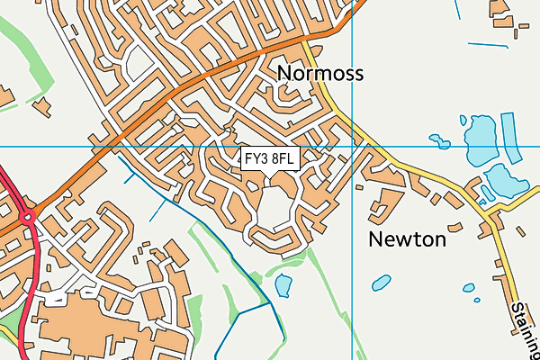 FY3 8FL map - OS VectorMap District (Ordnance Survey)