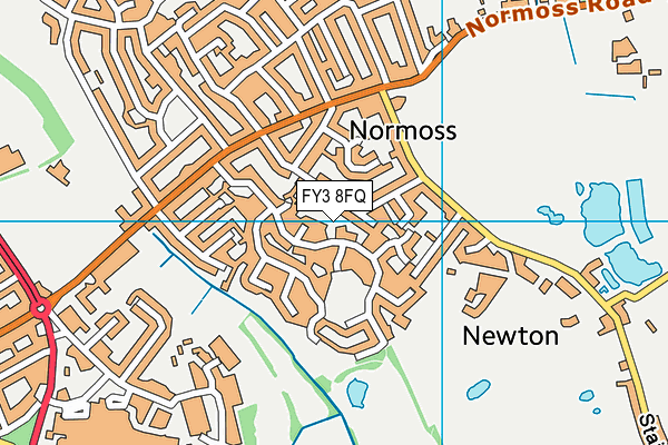 FY3 8FQ map - OS VectorMap District (Ordnance Survey)